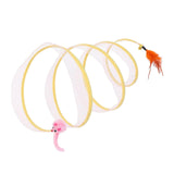 Maxbell Cat Tunnel Tube Collapsible Pet Interactive Toy for Puppy Supplies Mouse Round