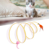 Maxbell Cat Tunnel Tube Collapsible Pet Interactive Toy for Puppy Supplies Mouse Round