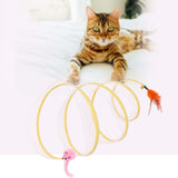 Maxbell Cat Tunnel Tube Collapsible Pet Interactive Toy for Puppy Supplies Mouse Round