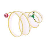 Maxbell Cat Tunnel Tube Collapsible Pet Interactive Toy for Puppy Supplies Sisal Round