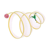 Maxbell Cat Tunnel Tube Collapsible Pet Interactive Toy for Puppy Supplies Sisal Round