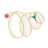 Maxbell Cat Tunnel Tube Collapsible Pet Interactive Toy for Puppy Supplies Sisal Round