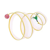 Maxbell Cat Tunnel Tube Collapsible Pet Interactive Toy for Puppy Supplies Sisal Round