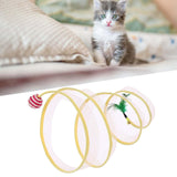 Maxbell Cat Tunnel Tube Collapsible Pet Interactive Toy for Puppy Supplies Sisal Round