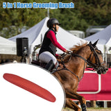 Maxbell 6in1 Horse Brush Detangling Hair Comb Pet Hair Cleaning Horse Grooming Brush Red