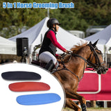 Maxbell 6in1 Horse Brush Detangling Hair Comb Pet Hair Cleaning Horse Grooming Brush Red
