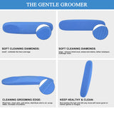 Maxbell 6in1 Horse Brush Detangling Hair Comb Pet Hair Cleaning Horse Grooming Brush Blue