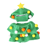 Maxbell Christmas Tree Shape Pet Cat Costume Sleeveless Adjustable for Autumn Winter