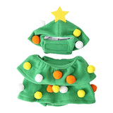 Maxbell Christmas Tree Shape Pet Cat Costume Sleeveless Adjustable for Autumn Winter
