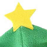 Maxbell Christmas Tree Shape Pet Cat Costume Sleeveless Adjustable for Autumn Winter
