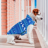 Maxbell Pet Dog Vest with Leash Hole Jacket Puppy Clothing Sleeveless Winter Cozy Blue M
