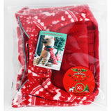 Maxbell Pet Dog Vest with Leash Hole Jacket Puppy Clothing Sleeveless Winter Cozy Blue XL