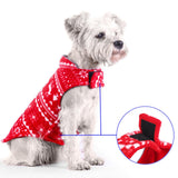 Maxbell Pet Dog Vest with Leash Hole Jacket Puppy Clothing Sleeveless Winter Cozy Red M