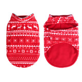 Maxbell Pet Dog Vest with Leash Hole Jacket Puppy Clothing Sleeveless Winter Cozy Red M