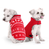 Maxbell Pet Dog Vest with Leash Hole Jacket Puppy Clothing Sleeveless Winter Cozy Red M