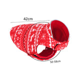 Maxbell Pet Dog Vest with Leash Hole Jacket Puppy Clothing Sleeveless Winter Cozy L Red