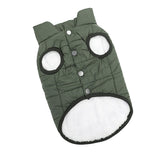 Maxbell Waterproof Winter Dogs Vest Easy Put On Off for Outdoor Indoor Small Dogs Green