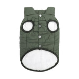 Maxbell Waterproof Winter Dogs Vest Easy Put On Off for Outdoor Indoor Small Dogs Green
