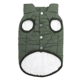 Maxbell Waterproof Winter Dogs Vest Easy Put On Off for Outdoor Indoor Small Dogs Green