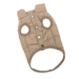 Maxbell Pet Dog Vest Jacket Warm Clothes Soft Small Medium Sized Dog Dog Coats Brown