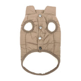 Maxbell Pet Dog Vest Jacket Warm Clothes Soft Small Medium Sized Dog Dog Coats Brown