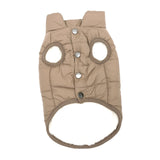 Maxbell Pet Dog Vest Jacket Warm Clothes Soft Small Medium Sized Dog Dog Coats Brown