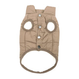 Maxbell Pet Dog Vest Jacket Warm Clothes Soft Small Medium Sized Dog Dog Coats Brown