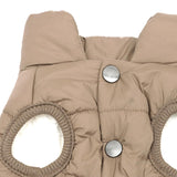Maxbell Pet Dog Vest Jacket Warm Clothes Soft Small Medium Sized Dog Dog Coats Brown