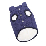 Maxbell Pet Dog Vest Jacket Warm Clothes Soft Small Medium Sized Dog Dog Coats Blue