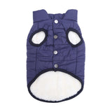 Maxbell Pet Dog Vest Jacket Warm Clothes Soft Small Medium Sized Dog Dog Coats Blue