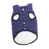 Maxbell Pet Dog Vest Jacket Warm Clothes Soft Small Medium Sized Dog Dog Coats Blue