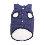 Maxbell Pet Dog Vest Jacket Warm Clothes Soft Small Medium Sized Dog Dog Coats Blue