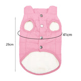 Maxbell Pet Dog Vest Jacket Warm Clothes Soft Small Medium Sized Dog Dog Coats Pink