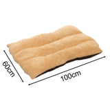 Maxbell Plush Dog Beds Washable Water Resistant Soft for Large Cat Stretch Sleeping Coffee