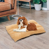 Maxbell Plush Dog Beds Washable Water Resistant Soft for Large Cat Stretch Sleeping Coffee