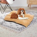 Maxbell Plush Dog Beds Washable Water Resistant Soft for Large Cat Stretch Sleeping Coffee