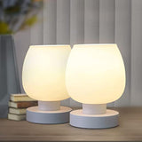 Maxbell Modern Small Table Lamp 3 Mode Warm LED Bulb for Living Room Home Decor