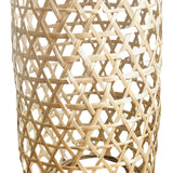 Maxbell Hand Weaving Bamboo Lamp Shade Home Decor Retro for table Lamp Bedroom