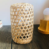 Maxbell Hand Weaving Bamboo Lamp Shade Home Decor Retro for table Lamp Bedroom
