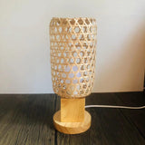 Maxbell Hand Weaving Bamboo Lamp Shade Home Decor Retro for table Lamp Bedroom
