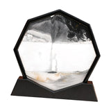 Maxbell Moving Sand Art Picture Flowing Sand Painting Quicksand Artistic Landscape Black Frame