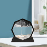 Maxbell Moving Sand Art Picture Flowing Sand Painting Quicksand Artistic Landscape Black Frame