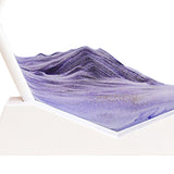 Maxbell Moving Sand Art Picture Flowing Sand Painting Quicksand Artistic Landscape White Frame Purple
