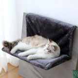 Maxbell Cat Hammock Seat Folding Comfortable Saving Space for Chair Window Gray