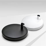 Maxbell Universal Metal Base for Table Lamp Adjustable Bottom Plate Desk Lamp Base White