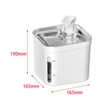 Maxbell 2.2L Cat Water Fountain Drinker Silent Portable for Pet Supplies Puppy With Adapter