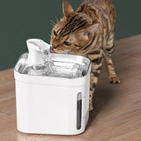 Maxbell 2.2L Cat Water Fountain Drinker Silent Portable for Pet Supplies Puppy With Adapter
