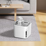 Maxbell 2.2L Cat Water Fountain Drinker Silent Portable for Pet Supplies Puppy With Adapter