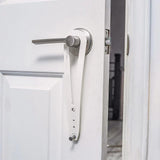 Maxbell Adjustable Door Strap Pet Supplies Keep Dog Out of Cat Feeder Pet Door Latch White