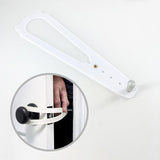 Maxbell Adjustable Door Strap Pet Supplies Keep Dog Out of Cat Feeder Pet Door Latch White